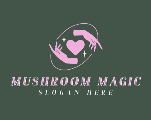 Magical Hands Heart logo design