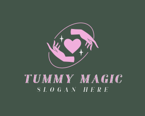 Magical Hands Heart logo design