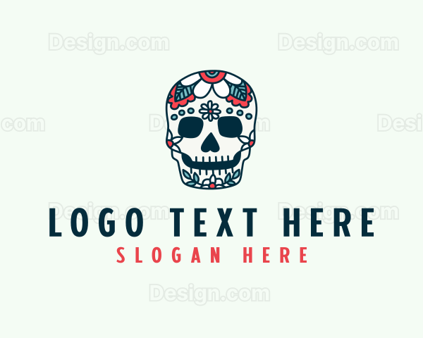 Festival Halloween Skull Logo