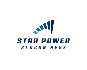 Blue Power Charge logo design