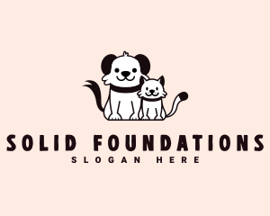 Cat Dog Friendship logo