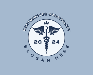 Physician Medical Caduceus logo design