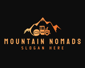 Mountain Contractor Compactor logo design