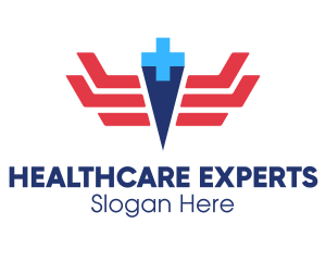 Healthcare Medical Wings logo design