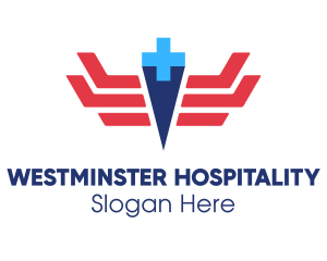 Healthcare Medical Wings logo design