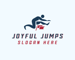 Jump Leap Hurdle Training logo design