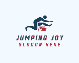 Jump Leap Hurdle Training logo design
