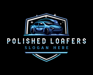 Car Cleaning Shield logo design