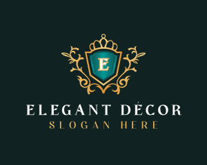 Shield Elegant Royal logo design