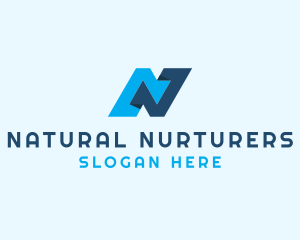 Professional Business Letter N logo design