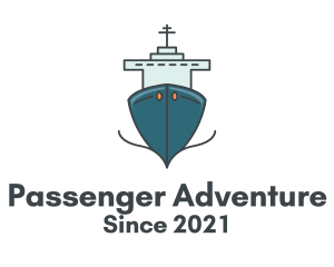 Blue Ferry Ship logo