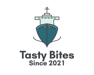 Blue Ferry Ship logo