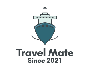 Blue Ferry Ship logo