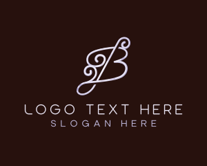 Fashion Thread Letter B Logo