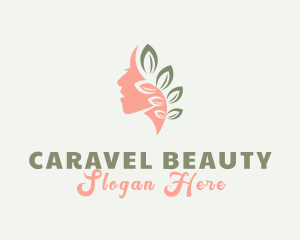 Wellness Beauty Leaves logo design