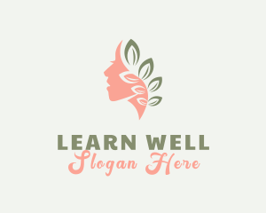 Wellness Beauty Leaves logo design