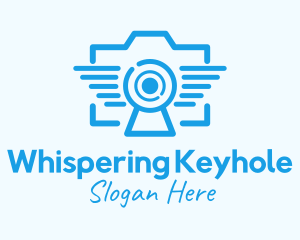 Blue Keyhole Camera logo design