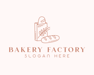 Loaf Bread Bakery logo design