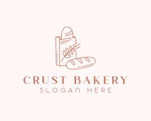 Loaf Bread Bakery logo design