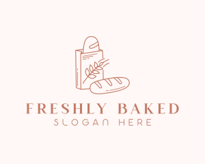 Loaf Bread Bakery logo design