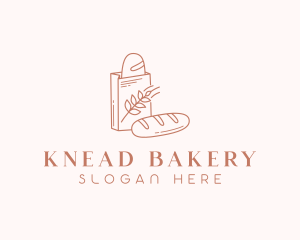 Loaf Bread Bakery logo design