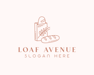 Loaf Bread Bakery logo design