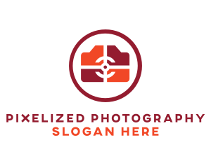 Multimedia Camera Badge logo design