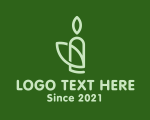 Green Leaf Candle logo
