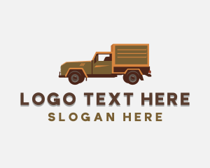 Delivery Logistics Truck logo