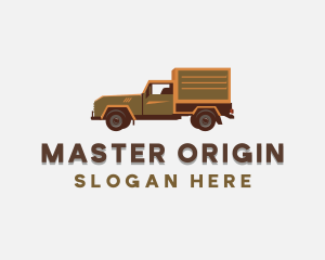 Delivery Logistics Truck Logo