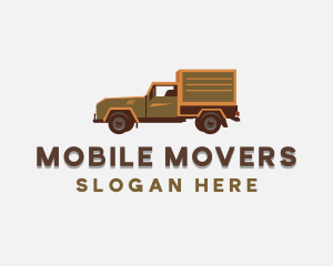 Delivery Logistics Truck logo design