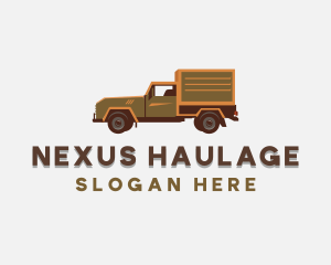 Delivery Logistics Truck logo design