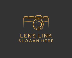 Photo Camera Lens logo design