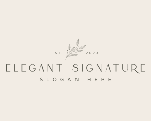 Elegant Flower Business logo design