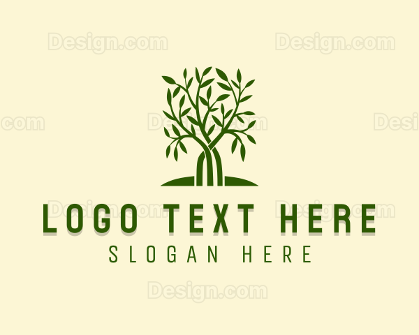 Nature Garden Tree Logo