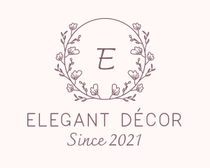 Flower Decoration Lettermark logo design