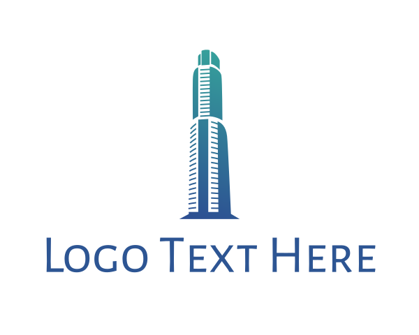 Blue Tower logo example 1
