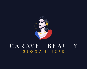 Filipina Woman Beauty logo design