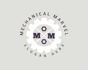 Mechanic Engineering Cogwheel logo design