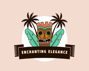 Hawaiian Tiki Beach Logo