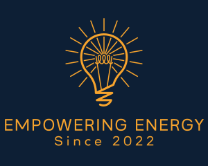 Electric Power Bulb logo design