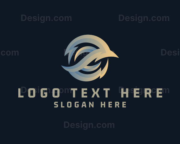 Modern Creative Gradient Lightning Logo