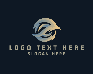 Modern Creative Gradient Lightning logo