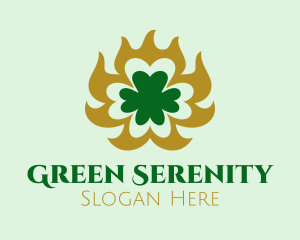 Elegant Clover Shamrock  logo