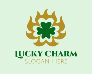 Elegant Clover Shamrock  logo design