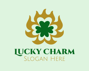 Elegant Clover Shamrock  logo