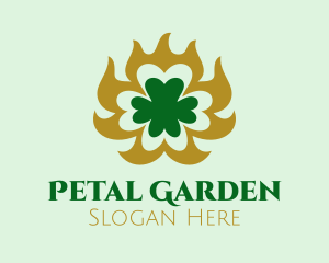 Elegant Clover Shamrock  logo design