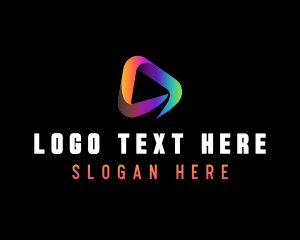 Vlogging Play Button logo