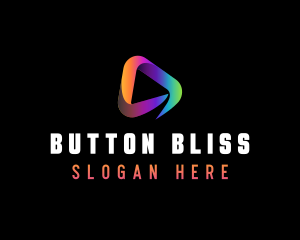 Vlogging Play Button logo design