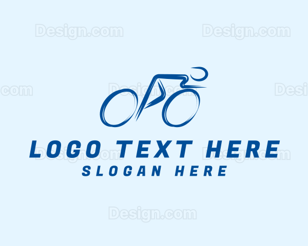 Cyclist Sports Athlete Logo